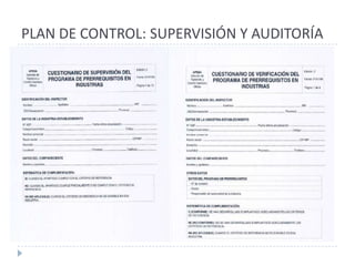 PLAN DE CONTROL: SUPERVISIÓN Y AUDITORÍA
 