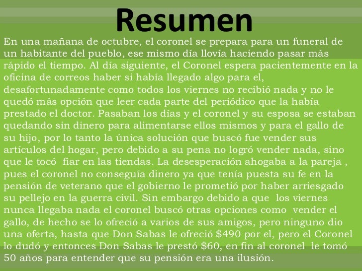 Libro El Coronel No Tiene Quien - El Coronel No Tiene Quien Le Escriba 7 728 