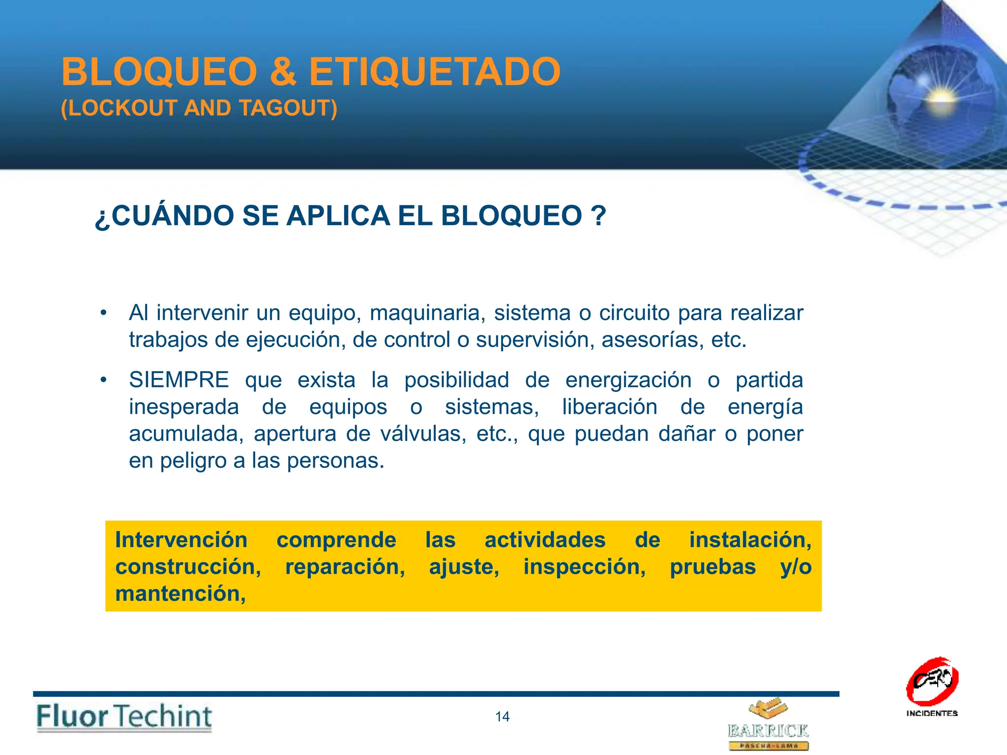 El correcto Lock & Tagout en industrias.ppt