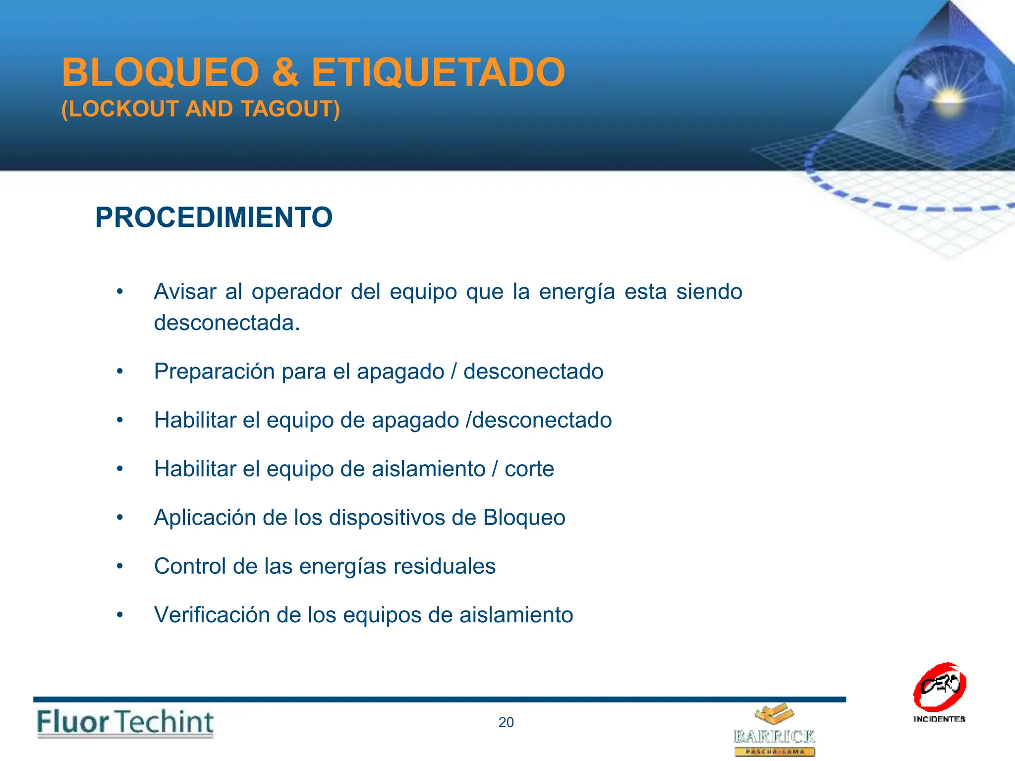 El correcto Lock & Tagout en industrias.ppt