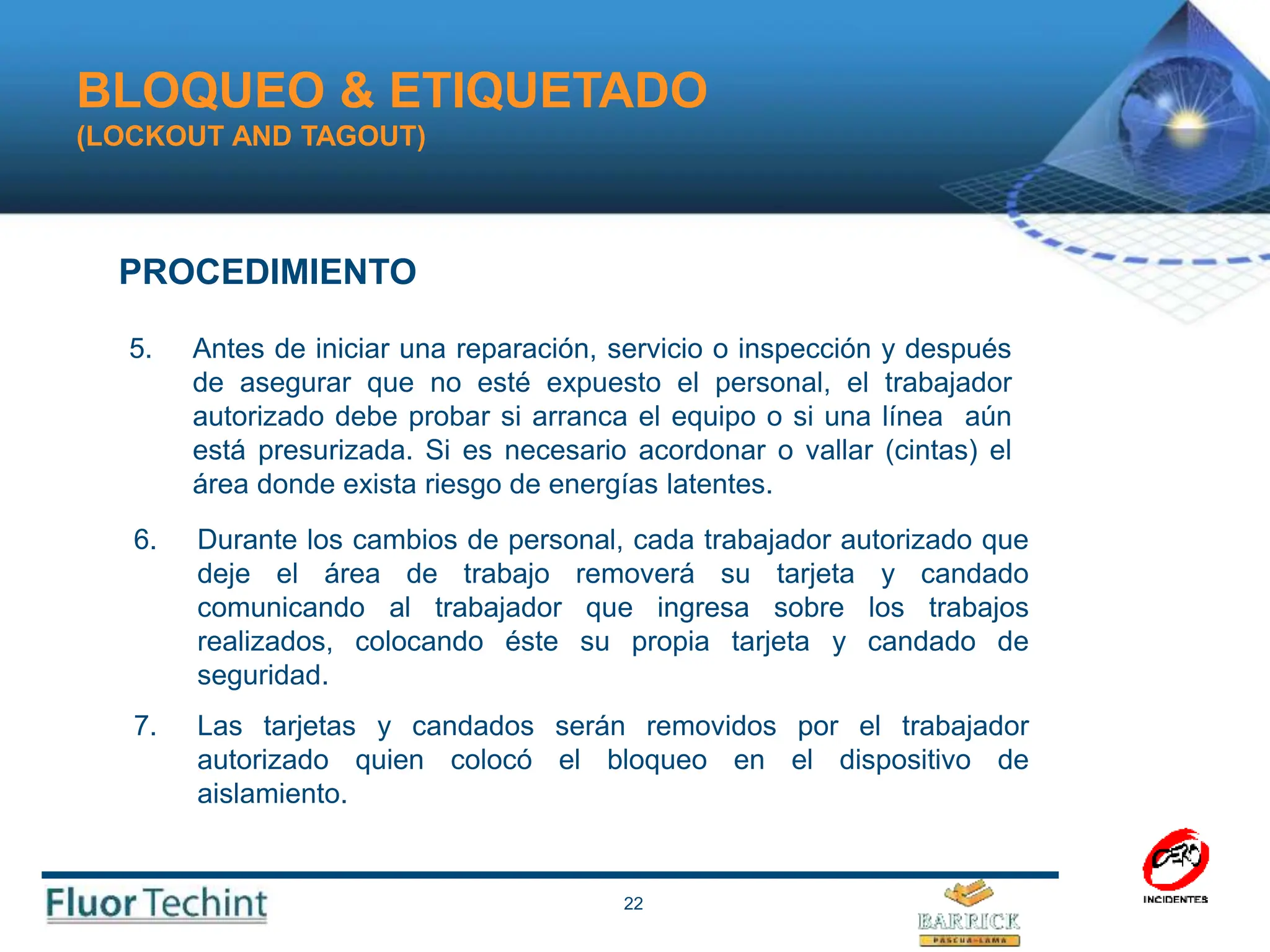 El correcto Lock & Tagout en industrias.ppt