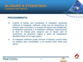 El correcto Lock & Tagout en industrias.ppt