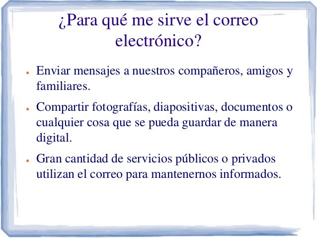 El correo electrónico