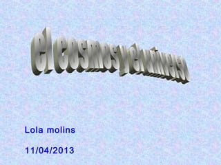 Lola molins

11/04/2013
 