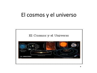 El cosmos y el universo,[object Object]