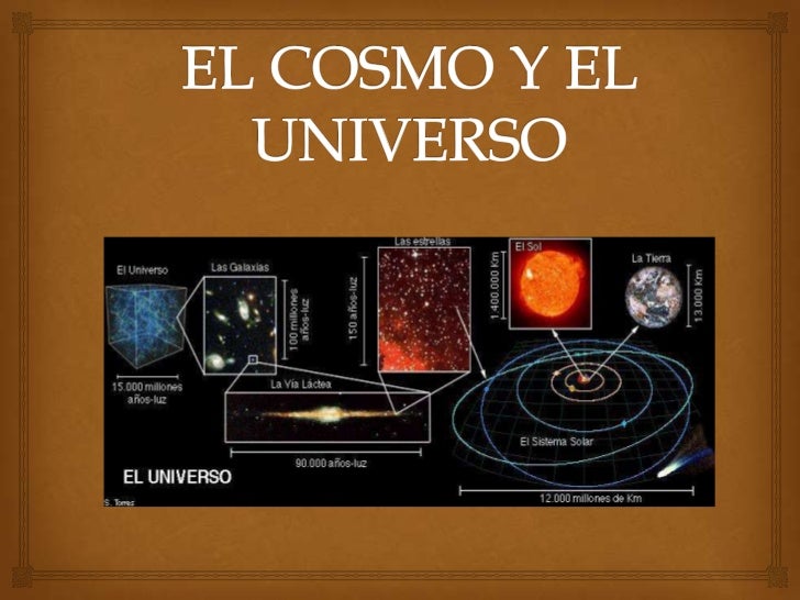 El cosmo y el universo