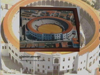 Opinión personal.
Plaza de Toros a vista de pájaro.
 