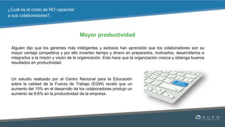 El costo de no capacitar | PPTX