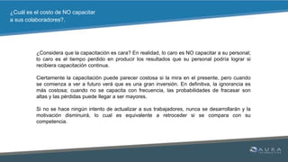 El costo de no capacitar | PPTX
