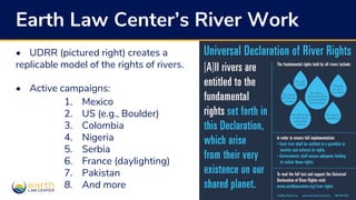 Earth Law Center: Rights of Rivers | PPTX