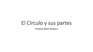 El Círculo y sus partes
Instituto Albert Bandura
 