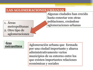 El crecimiento de las ciudades | PPTX