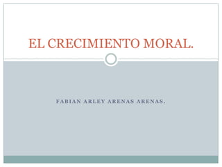 EL CRECIMIENTO MORAL.



   FABIAN ARLEY ARENAS ARENAS.
 