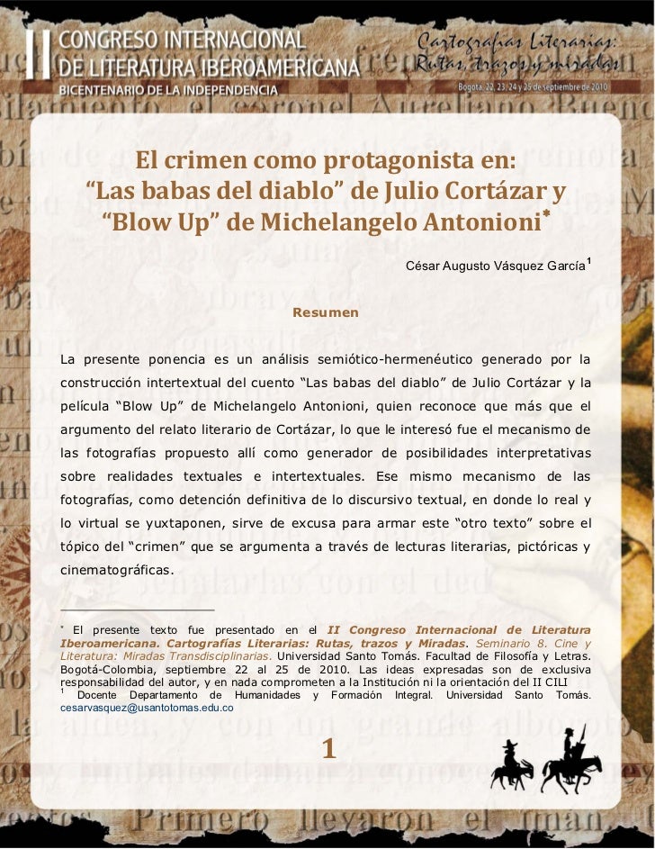El Crimen O Protagonista