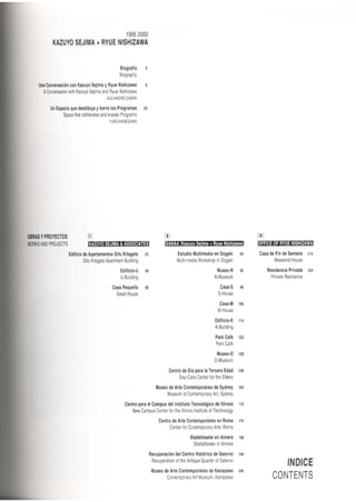 El Croquis - Kazuyo Sejima + Ryue Nishizawa 1995-2000 | PDF