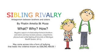 Sibling Rivalry Handout.pdf Siblings Rivalry | PPTX