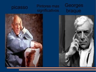 picasso Georges
braque
Pintores mas
significativos
 