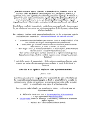 El cuento fantástico