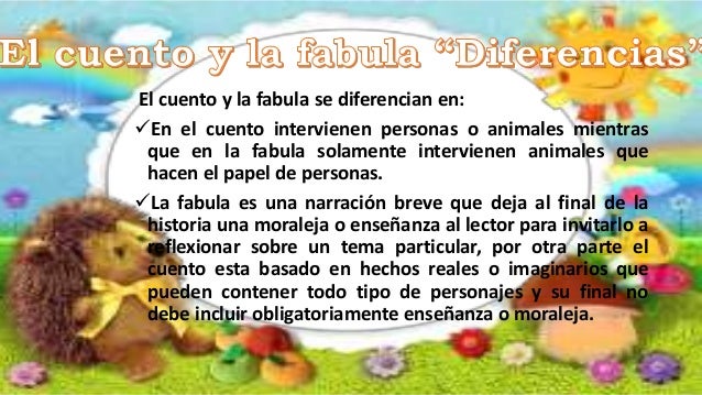 El cuento y la fabula
