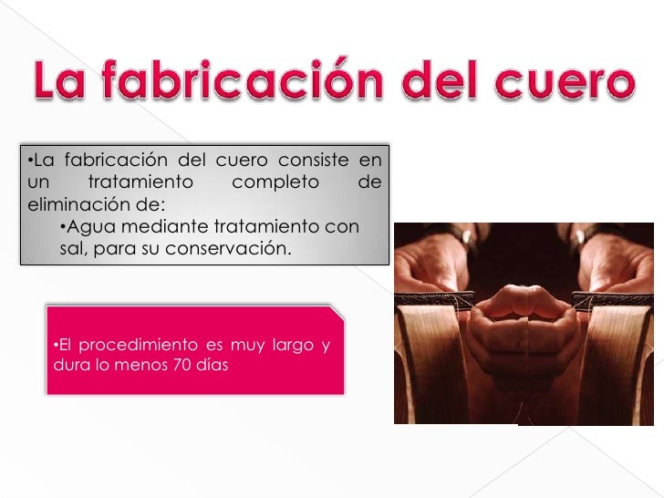 El cuero y procesos de fabricación