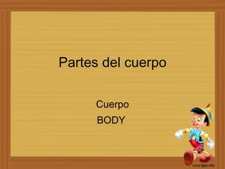 Partes del cuerpo Cuerpo BODY  