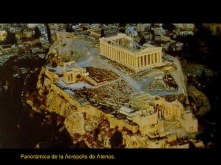 Panorámica de la Acrópolis de Atenas. 