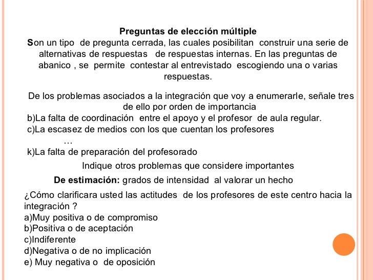 El Cuestionario