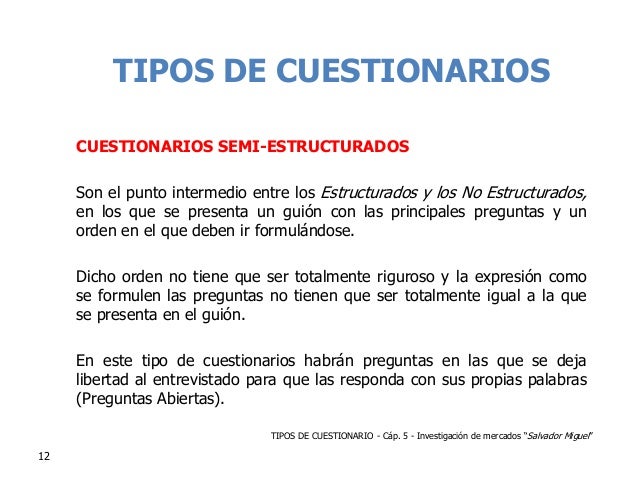 El cuestionario y muestreo