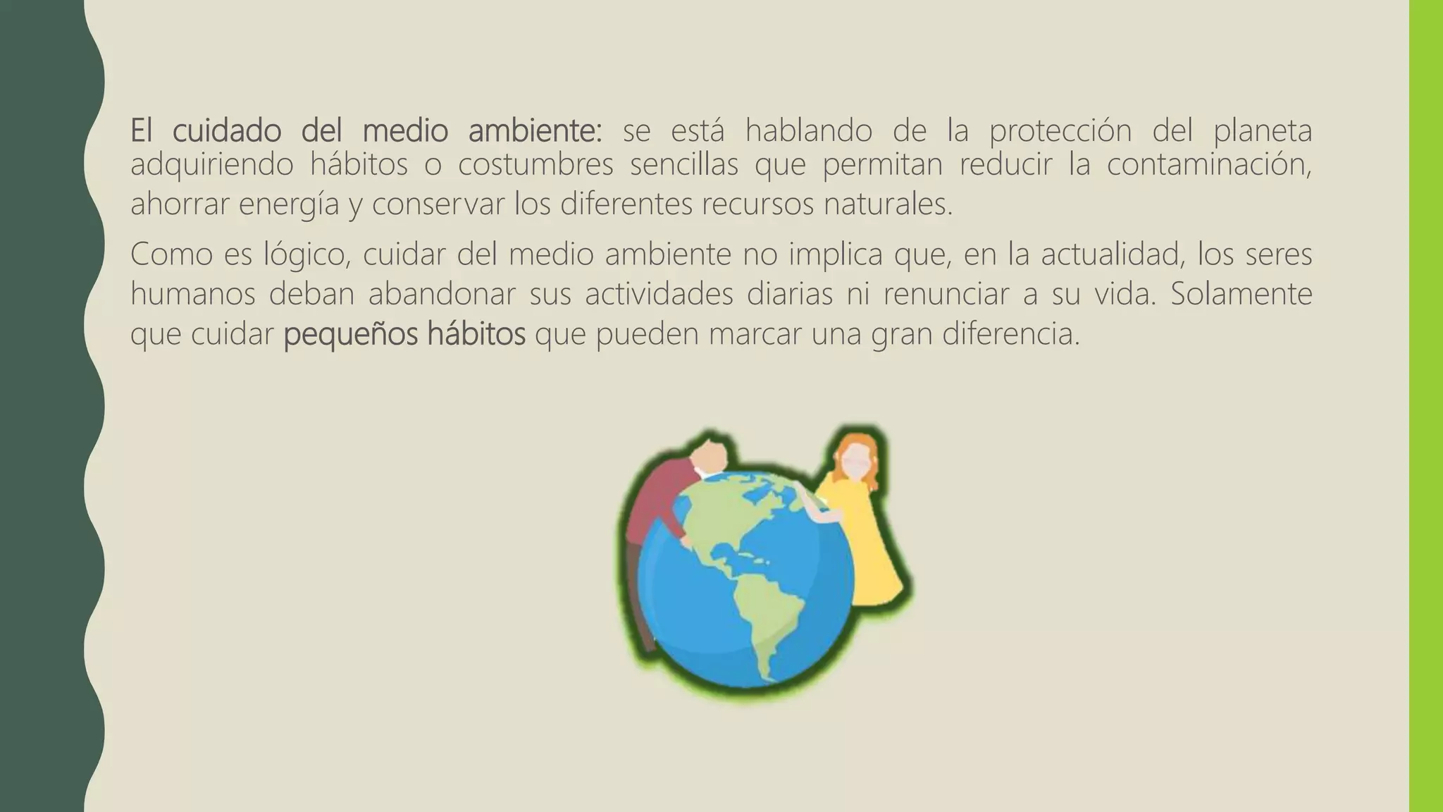 El cuidado del medio ambiente | PPTX
