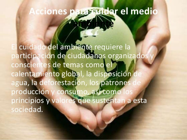 El cuidado del medio ambiente (1)