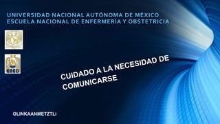 UNIVERSIDAD NACIONAL AUTÓNOMA DE MÉXICO
ESCUELA NACIONAL DE ENFERMERÍA Y OBSTETRICIA
OLINKAANMETZTLI
 