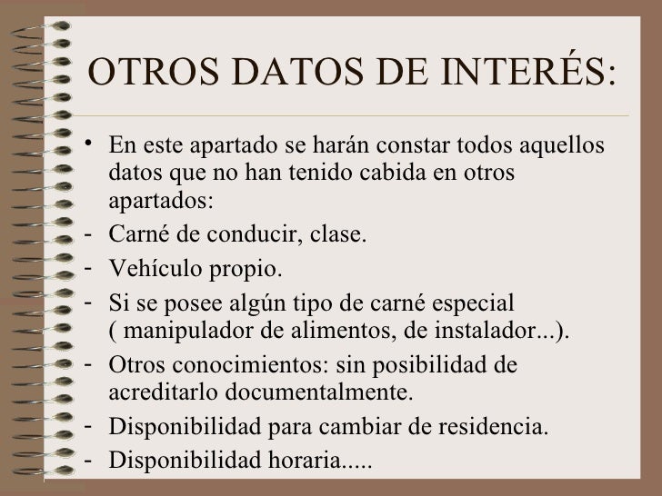 el curriculum vitae 11 728