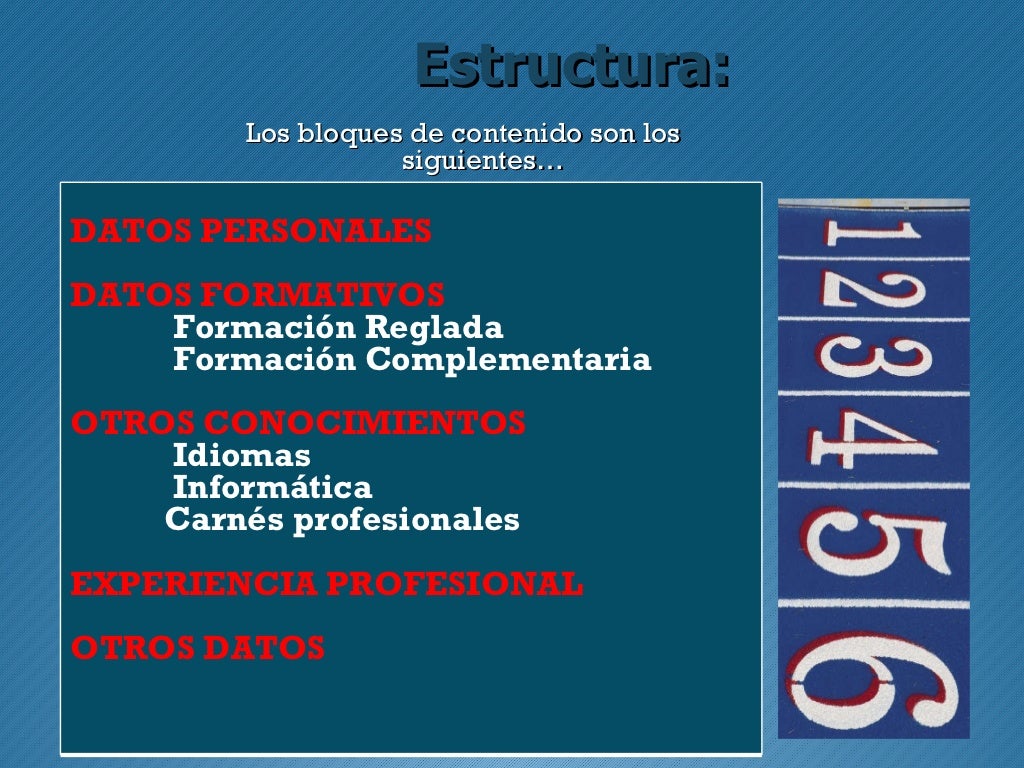 El Curriculum Vitae Ppt