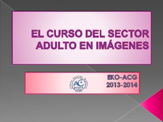 Curso 2013-2014 del sector adulto de EKO-.ACG en imágenes