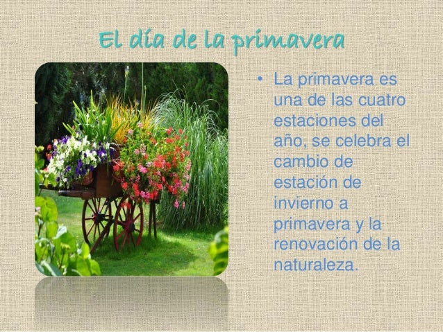 El día de la primavera
