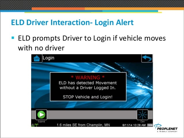 ELDs And Hours Of Service FTA PeopleNet ELDs And Hours Of Service FTA PeopleNet