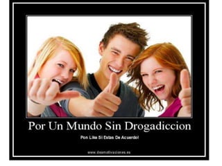 El daño que causa las drogas.