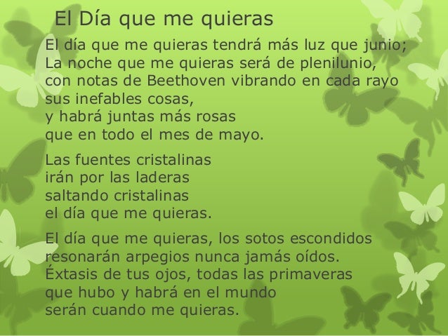 El día que me quieras