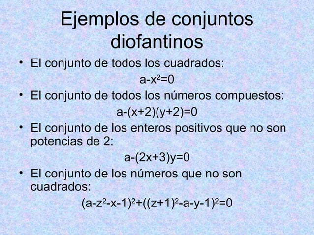 El DéCimo Problema De Hilbert PPT