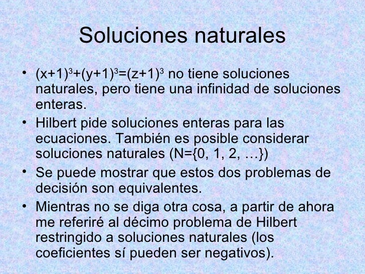 El DéCimo Problema De Hilbert