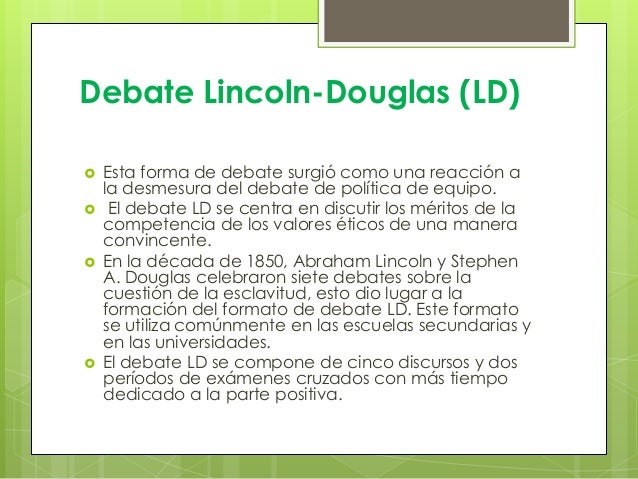 El debate