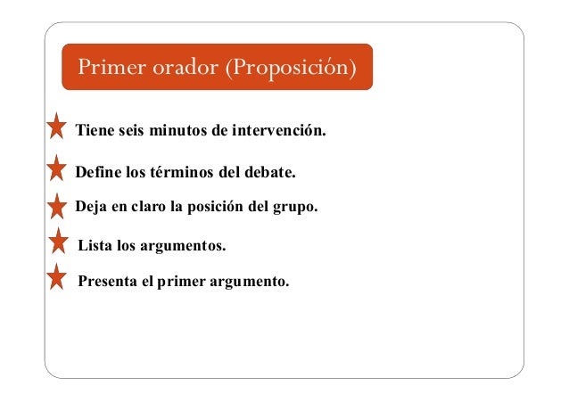 El debate