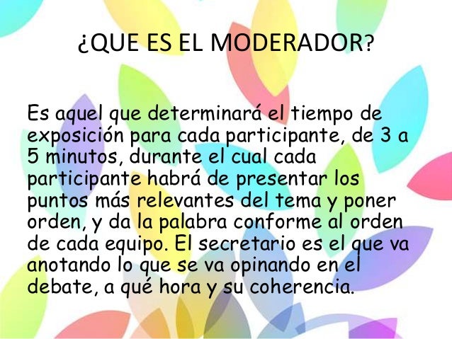 El debate
