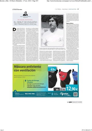 Kiosko y Más - El Diario Montañés - 27 nov. 2014 - Page #67 http://lector.kioskoymas.com/epaper/services/OnlinePrintHandler.ashx?... 
1 de 1 27/11/2014 9:17 

