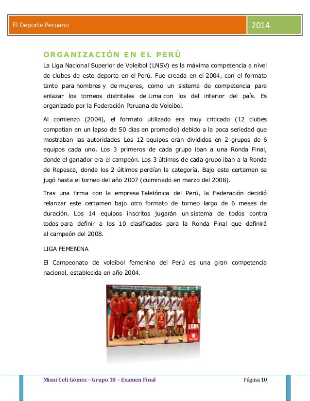 El deporte peruano