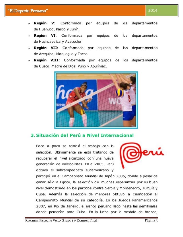 El deporte peruano ”