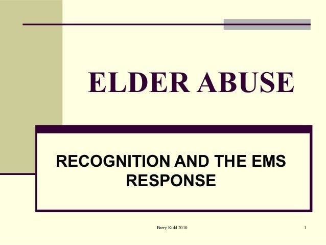 Elder Abuse