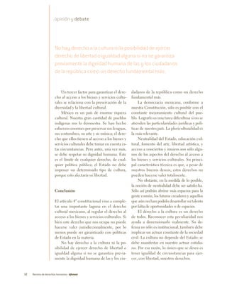 12 Revista de derechos humanos - dfensor
opinión y debate
Un tercer factor para garantizar el dere-
cho al acceso a los bi...