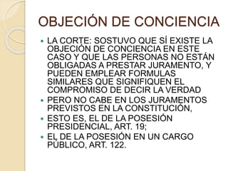 El derecho a la libertad de conciencia | PPTX