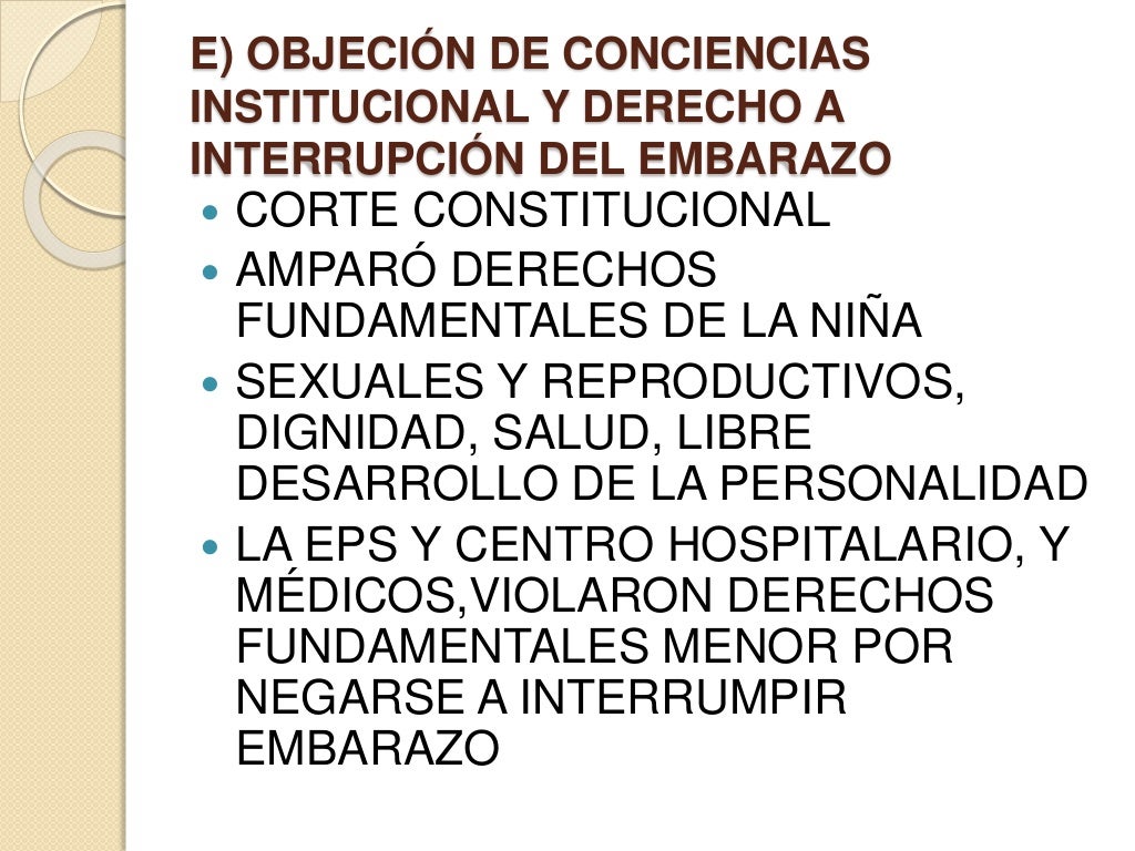 El derecho a la libertad de conciencia